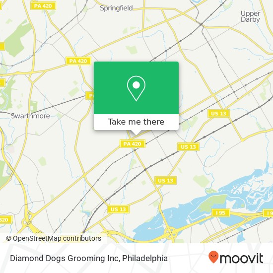 Mapa de Diamond Dogs Grooming Inc