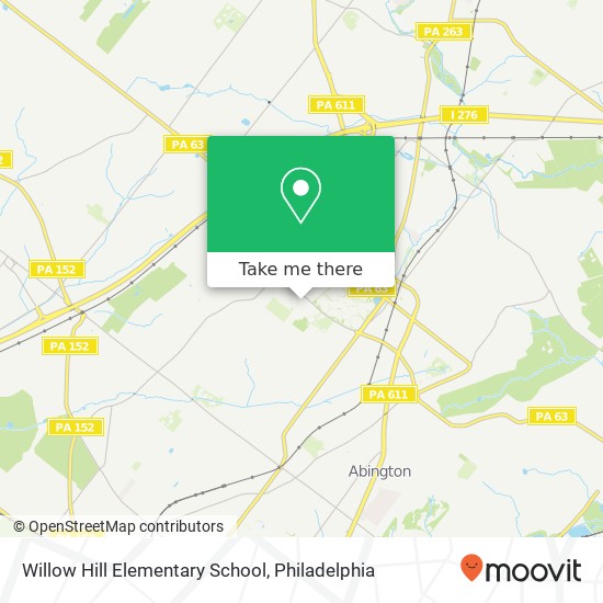 Mapa de Willow Hill Elementary School