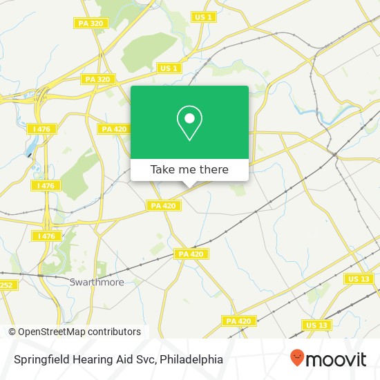 Springfield Hearing Aid Svc map