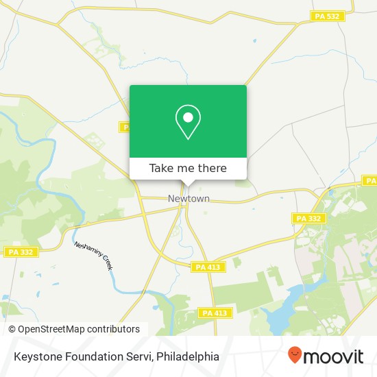 Keystone Foundation Servi map