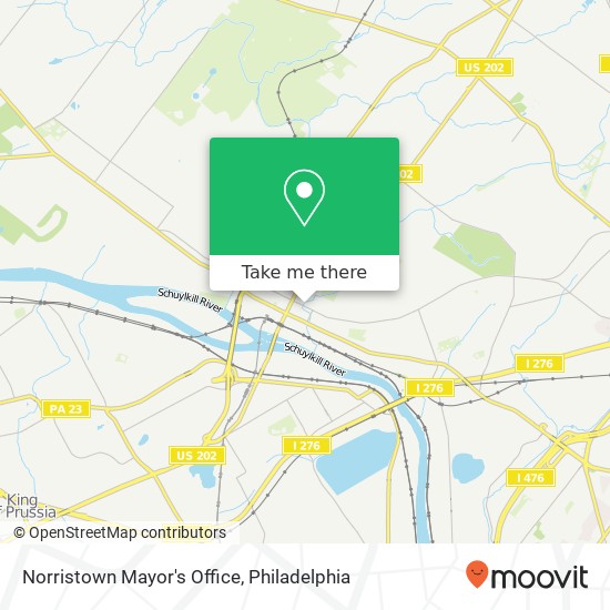 Norristown Mayor's Office map