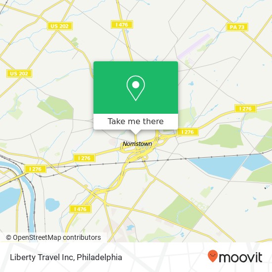Liberty Travel Inc map