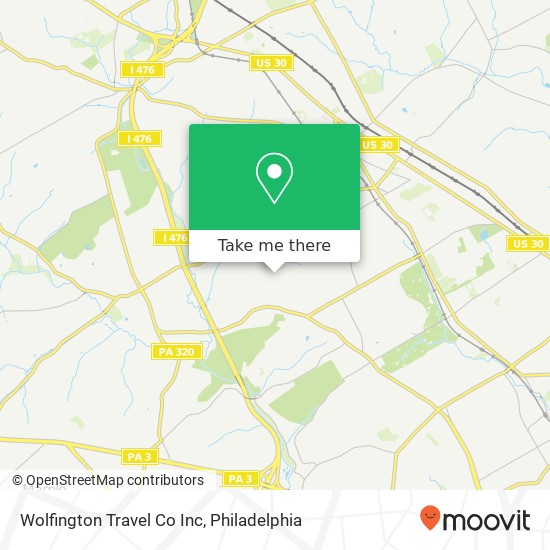 Mapa de Wolfington Travel Co Inc
