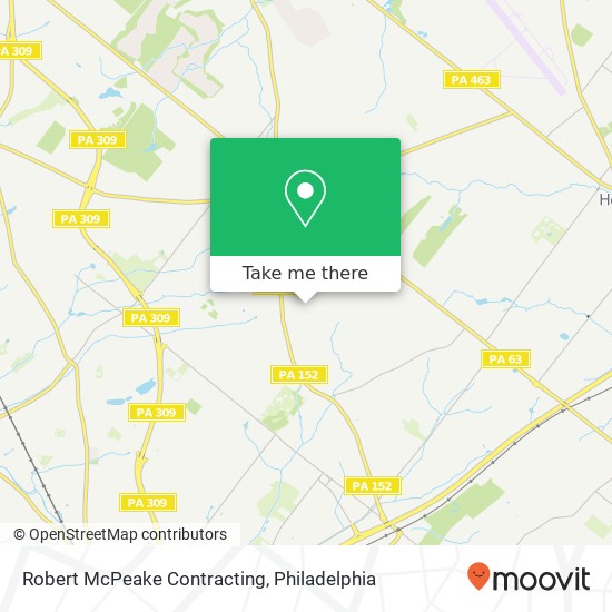 Robert McPeake Contracting map