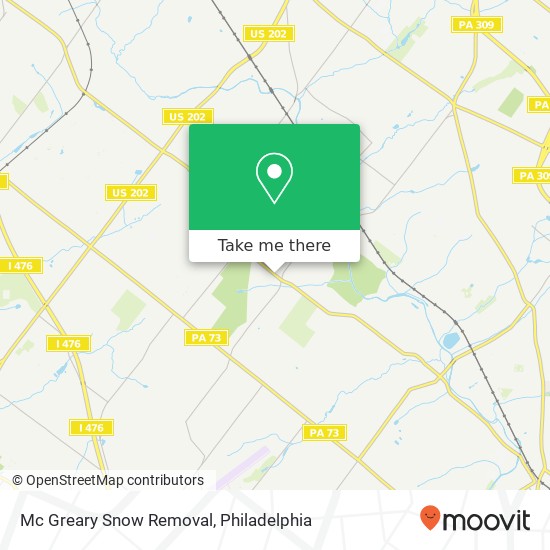 Mapa de Mc Greary Snow Removal