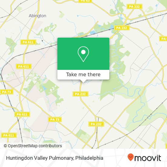 Mapa de Huntingdon Valley Pulmonary