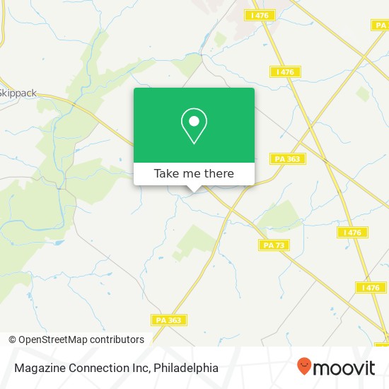 Magazine Connection Inc map