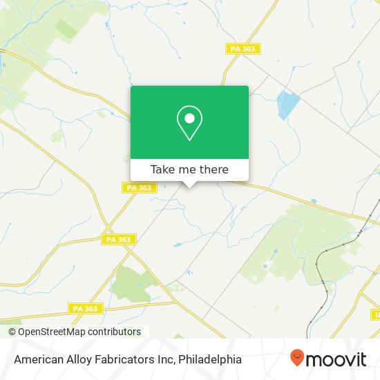 Mapa de American Alloy Fabricators Inc