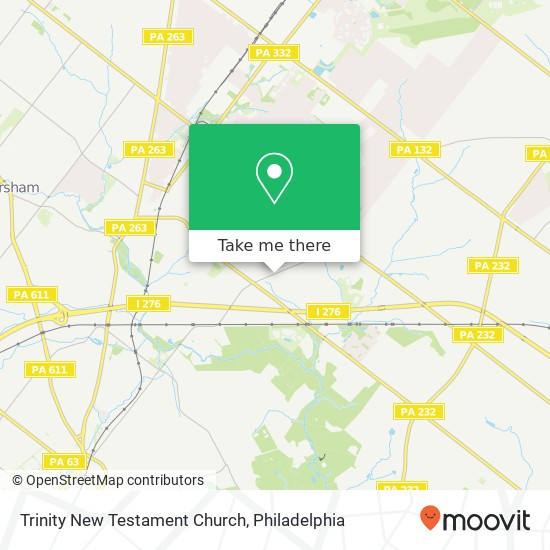 Trinity New Testament Church map