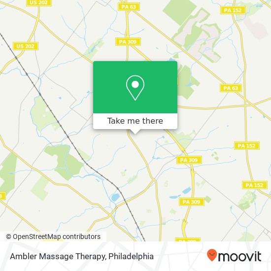 Mapa de Ambler Massage Therapy