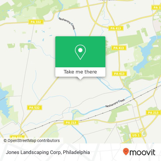 Jones Landscaping Corp map