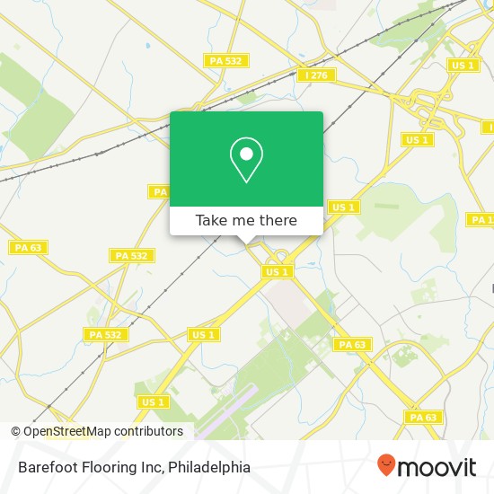 Barefoot Flooring Inc map