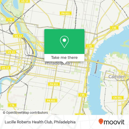 Lucille Roberts Health Club map