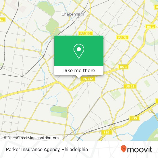 Parker Insurance Agency map