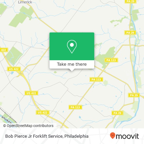 Mapa de Bob Pierce Jr Forklift Service