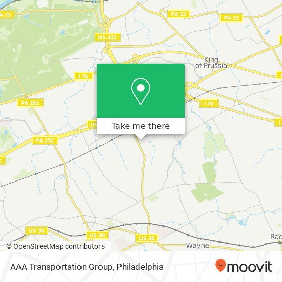 AAA Transportation Group map