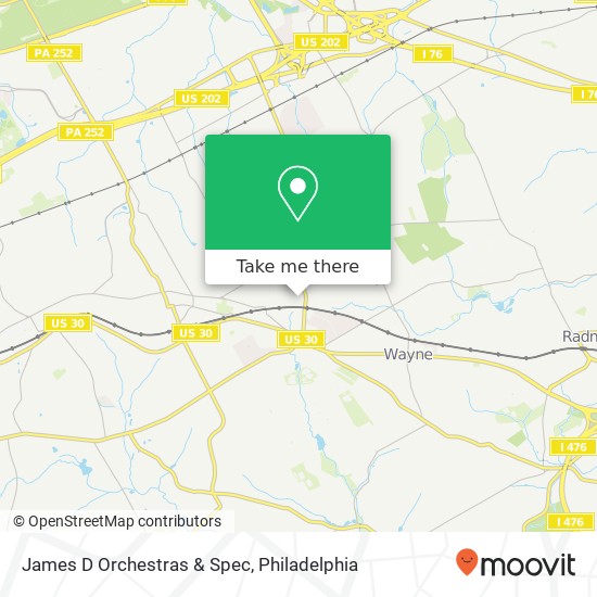 James D Orchestras & Spec map