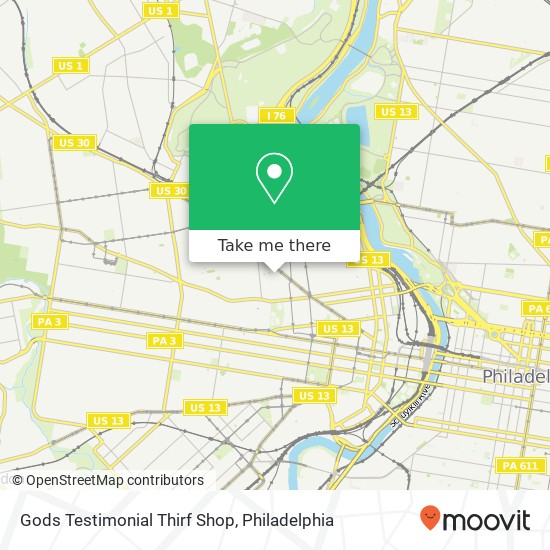 Mapa de Gods Testimonial Thirf Shop
