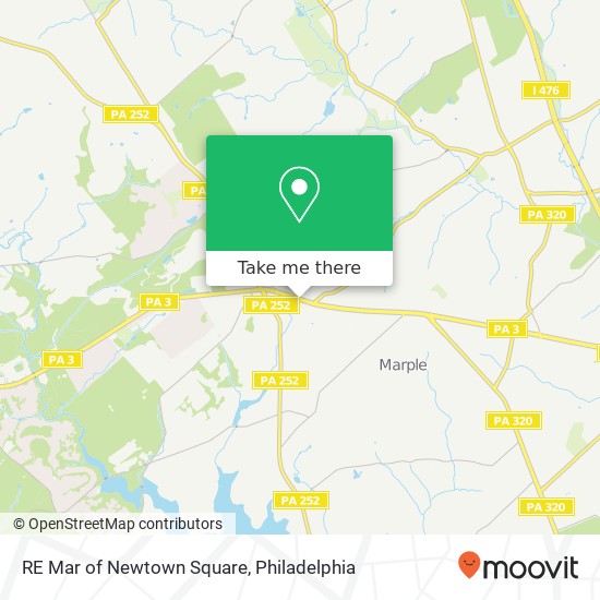 Mapa de RE Mar of Newtown Square