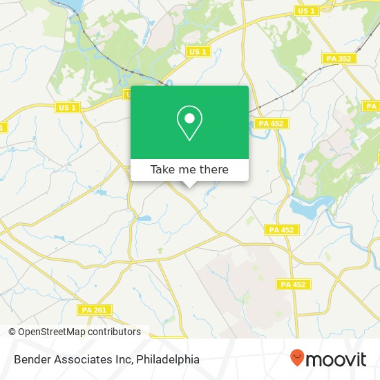 Bender Associates Inc map