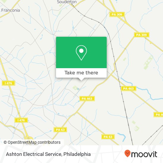 Ashton Electrical Service map