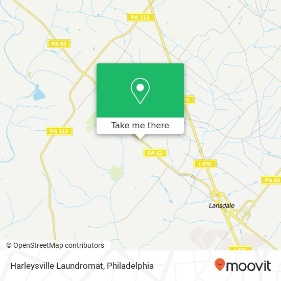 Mapa de Harleysville Laundromat