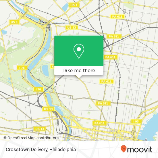 Crosstown Delivery map