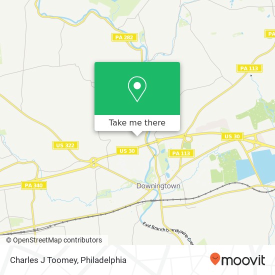 Mapa de Charles J Toomey
