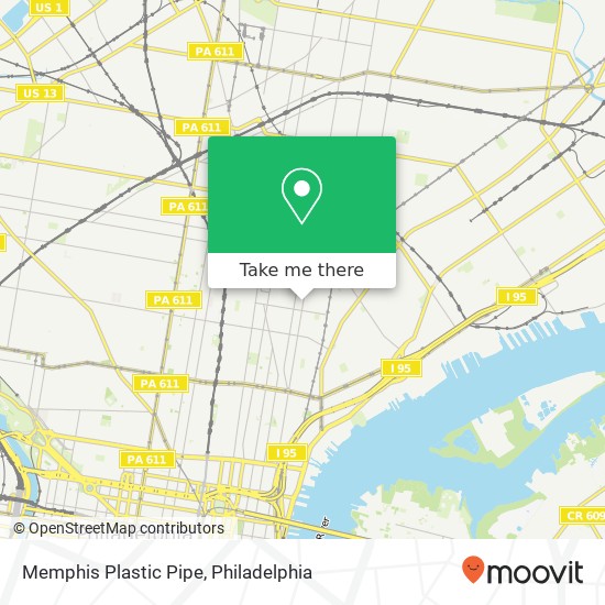 Memphis Plastic Pipe map