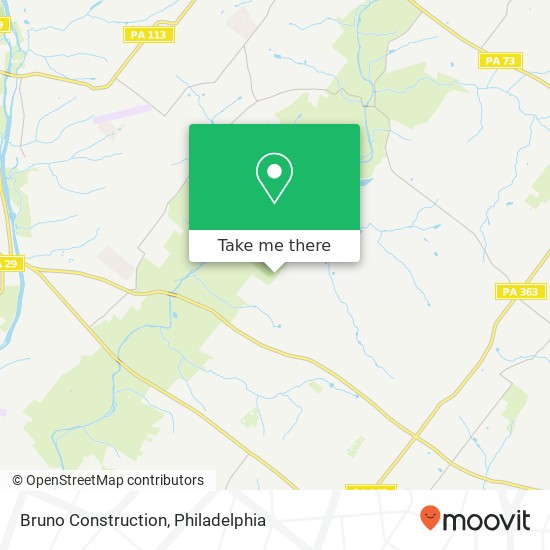 Bruno Construction map