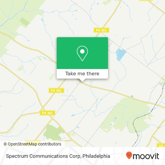 Mapa de Spectrum Communications Corp