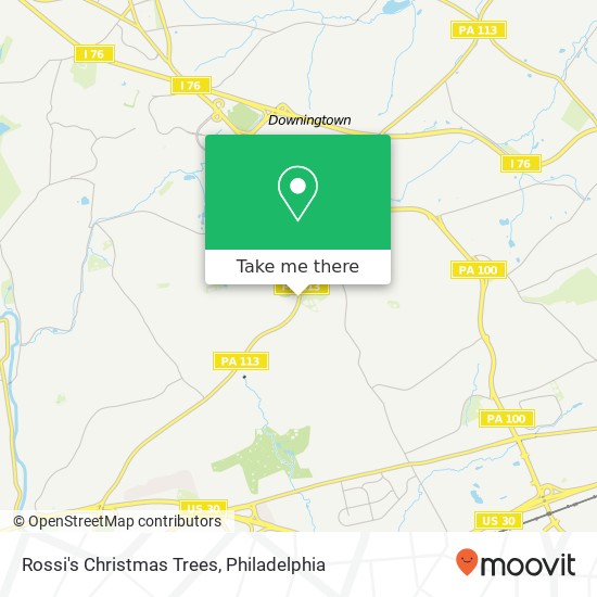 Rossi's Christmas Trees map