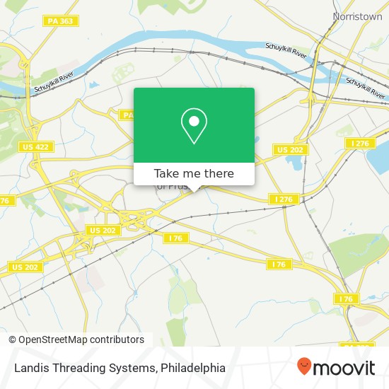 Mapa de Landis Threading Systems