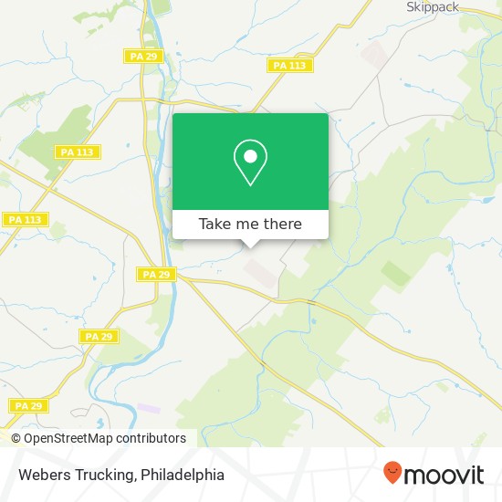 Webers Trucking map