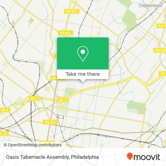 Oasis Tabernacle Assembly map