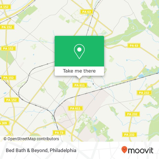 Bed Bath & Beyond map