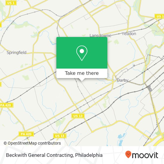 Beckwith General Contracting map