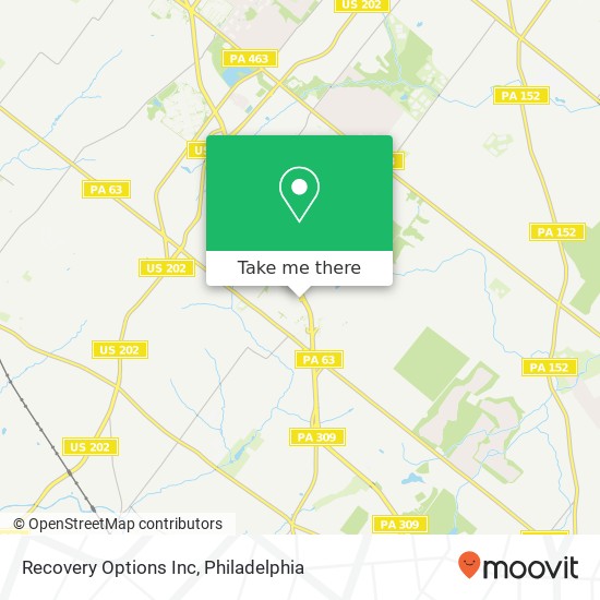 Recovery Options Inc map