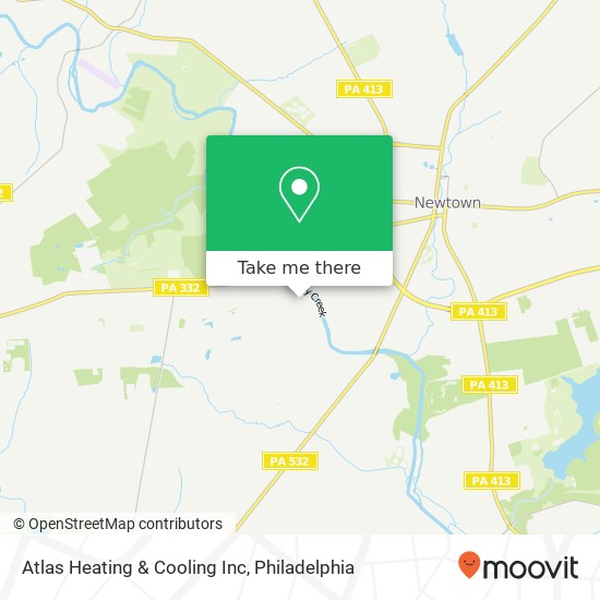 Mapa de Atlas Heating & Cooling Inc