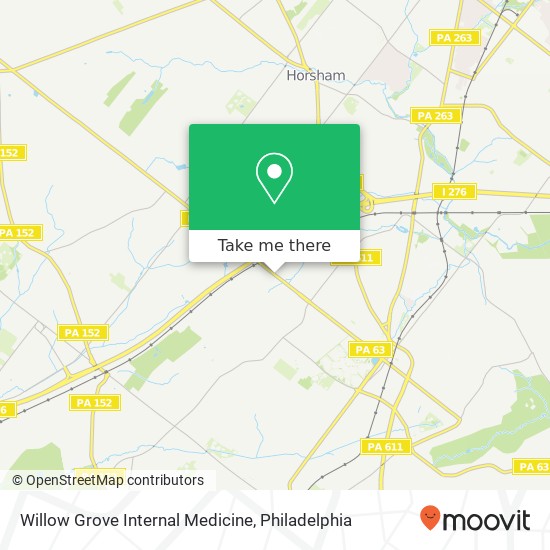Mapa de Willow Grove Internal Medicine