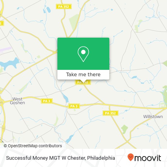 Mapa de Successful Money MGT W Chester