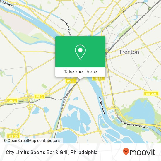 Mapa de City Limits Sports Bar & Grill