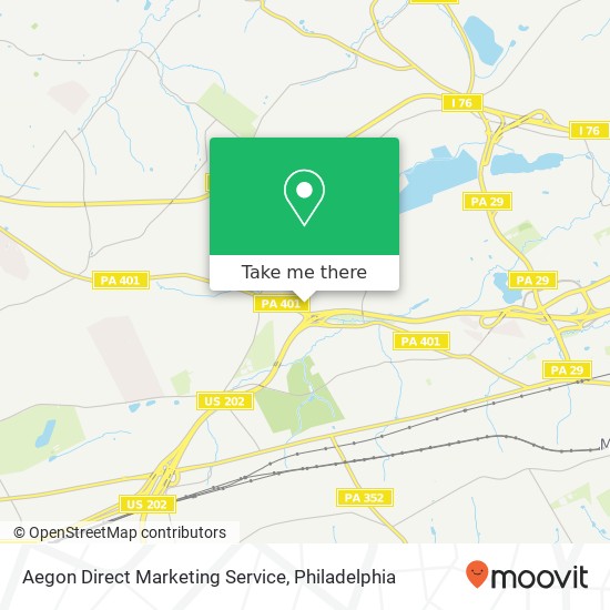 Aegon Direct Marketing Service map