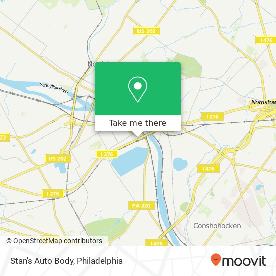 Stan's Auto Body map