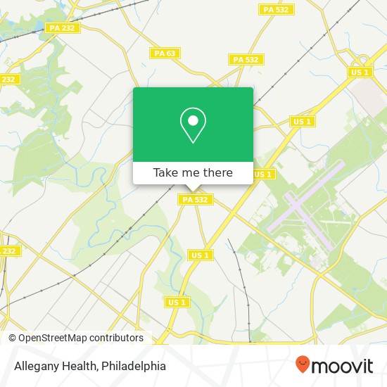 Allegany Health map