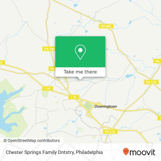 Chester Springs Family Dntstry map