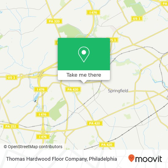 Thomas Hardwood Floor Company map