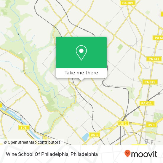 Wine School Of Philadelphia map