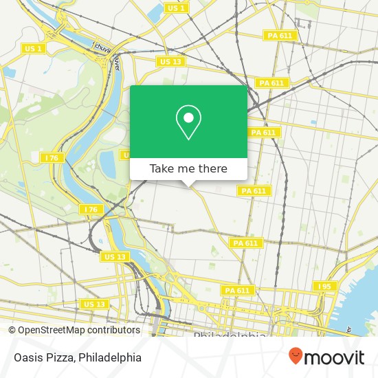 Oasis Pizza map