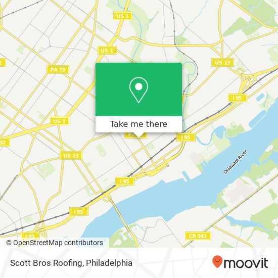 Scott Bros Roofing map